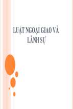 Luật ngoại giao và lãnh sự