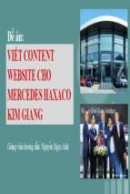 Viết content website cho mercedes haxaco kim giang