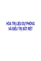 Hóa trị liệu dự phòng và điều trị sốt rét