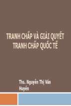 Tranh chấp và giải quyết tranh chấp quốc tế