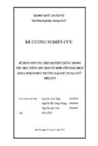 Sử dụng phương tiện truyền thông trong việc học tiếng đức đối với sinh viên năm nhất khoa nn&vh đức trường đại học ngoại ngữ  đhqghn