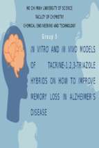 In vitro and in vivo models of tacrine 1,2,3 triazole hybrids on how to improve memory loss in alzheimer’s diseasex