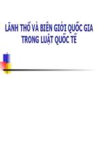 Lãnh thổ và biên giới quốc gia trong luật quốc tế