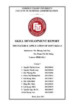 Skill development report the flexible application of soft skills