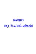 Hóa trị liệu dược lý các thuốc kháng nấm