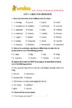 On tap unit 4 tieng anh lop 11 chuong trinh moi