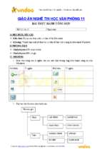Giao an nghe tin hoc van phong lop 11 bai 6