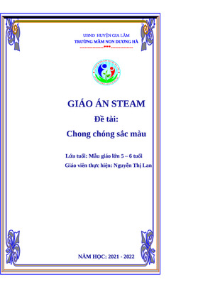 Giáo án steam chong chóng sắc màu 2