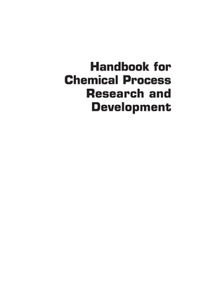 CRC Handbook for Chemical Process Research and Development Zhao 2016