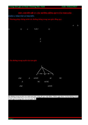 Hsg t7   cđ17   các đường đồng quy của tam giác