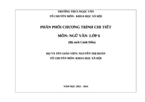 Ppct văn 6  2023 2024 bản chuẩn