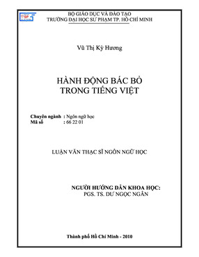 Hành Động Bác Bỏ Trong Tiếng Việt