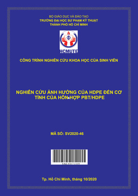 Nghiên Cứu Ảnh Hưởng Của Hdpe Đến Cơ Tính Của Hỗn Hợp Pbt Hdpe