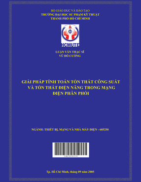 Giải Pháp Tính Toán Tổn Thất Công Suất Và Tổn Thất Điện Năng Trong Mạng Điện Phân Phối