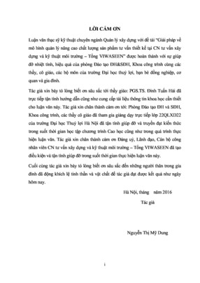 Giải Pháp Về Mô Hình Quản Lý Nâng Cao Chất Lượng Sản Phẩm Tư Vấn Thiết Kế Tại Chi Nhánh Tư Vấn Xây Dựng Và Kỹ Thuật Môi Trường - Tổng Viwaseen