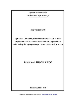 Đặc Điểm Lâm Sàng, Hình Ảnh Chụp Cắt Lớp Vi Tính Độ Phân Giải Cao Và Vi Khuẩn Học Qua Dịch Rửa Phế Quản Của Bệnh Nhân Giãn Phế Quản Tại Bệnh Viện Trung Ương Thái Nguyên_Compressed