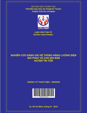 Nghiên Cứu Đánh Giá Hệ Thống Năng Lượng Điện Gió Phục Vụ Cho Địa Bàn Huyện Tri Tôn