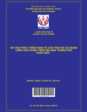 Hỗ Trợ Phát Triển Kinh Tế Cho Phụ Nữ Có Hoàn Cảnh Khó Khăn Trên Địa Bàn Thành Phố Châu Đốc