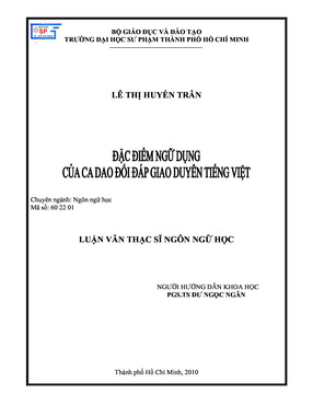 Đặc Điểm Ngữ Dụng Của Ca Dao Đối Đáp Giao Duyên Tiếng Việt